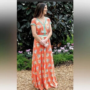 NWT Matilda Jane Women's Let’s Go Together At Ease Maxi Dress Sz LG Boho TWE